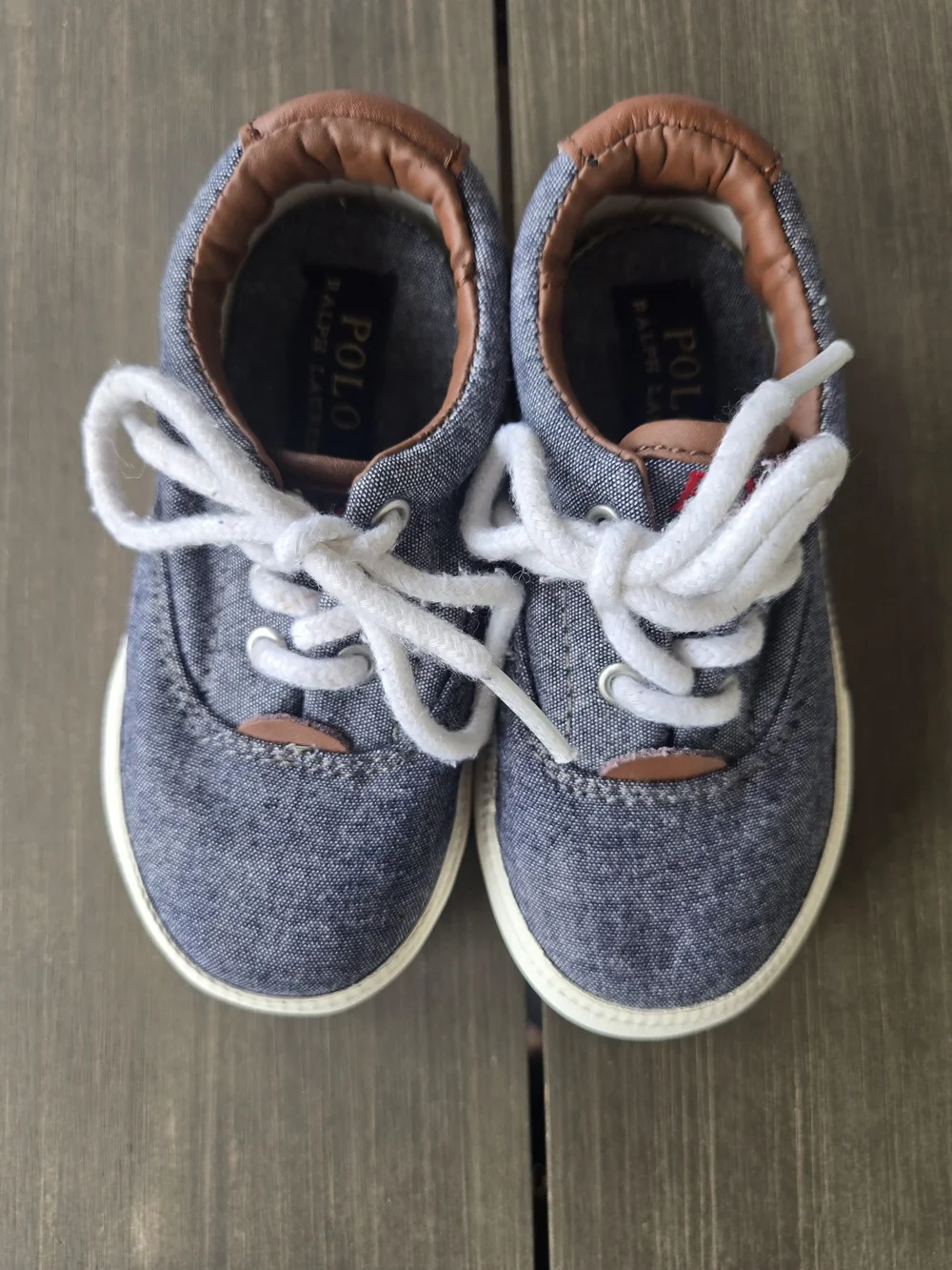 Polo Ralph Lauren Toddler Boys Vaughn Canvas Sneakers Grey Size 6T
